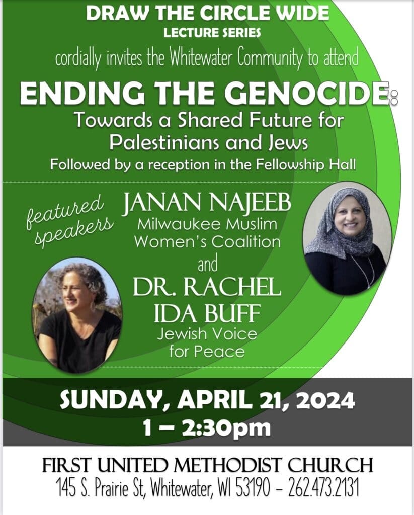 Draw the Circle Wide Lecture Series: Ending the Genocide: Towards a Shared Future for Palestinians & Jews