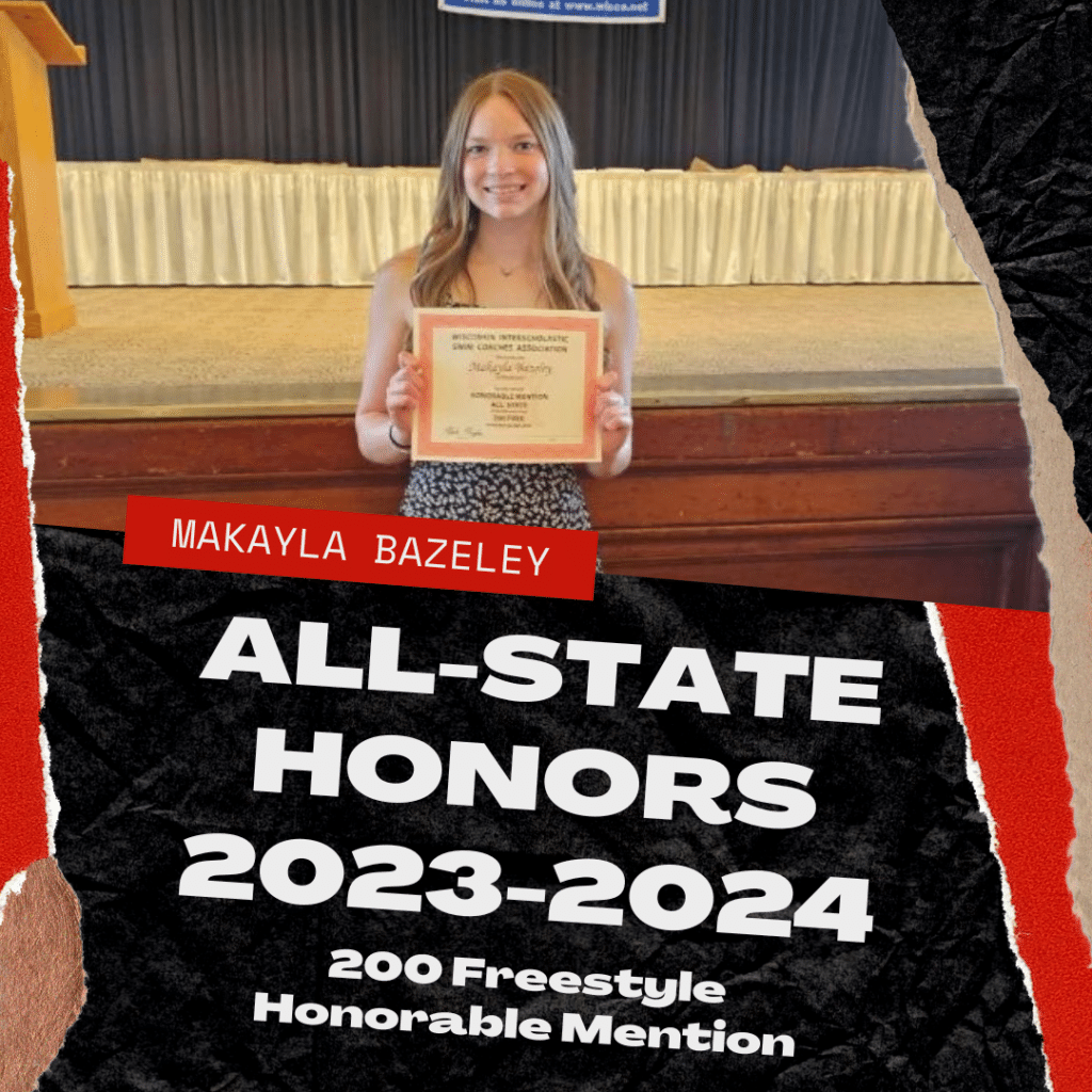 Bazeley Earns All-State Honors for Swim