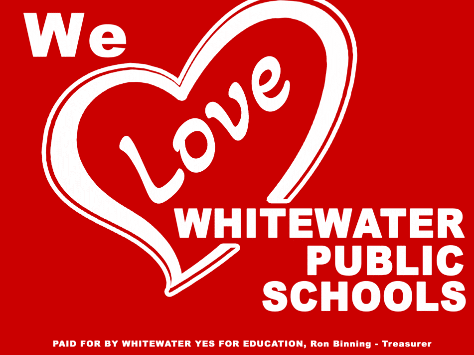 “We Love Whitewater Public Schools” Signs Going Up Just in Time for Graduation 