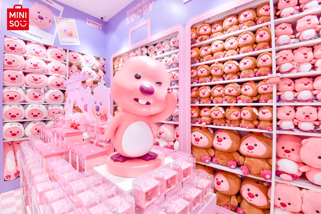 Miniso opens upgraded Zanmang Loopy store at Jewel Changi Airport